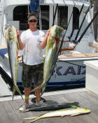 Earl Stewart catches a bunch of dolphins