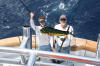 Earl & Chase showing one of their many catches.