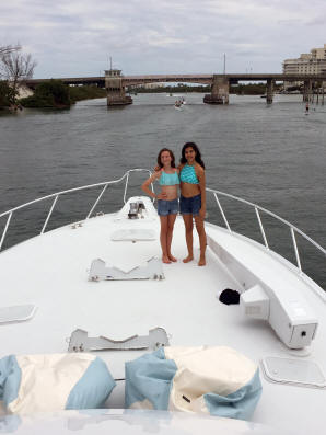 Lexi and Leslie Boat Trip Jupiter Beach